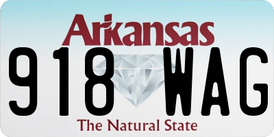 AR license plate 918WAG