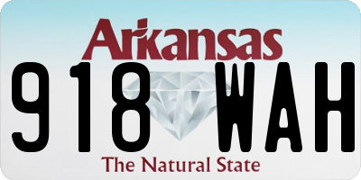 AR license plate 918WAH