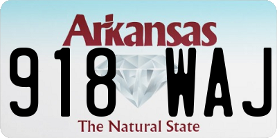 AR license plate 918WAJ