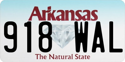 AR license plate 918WAL