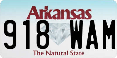 AR license plate 918WAM