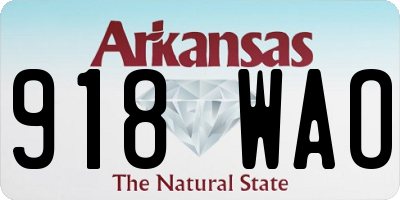 AR license plate 918WAO