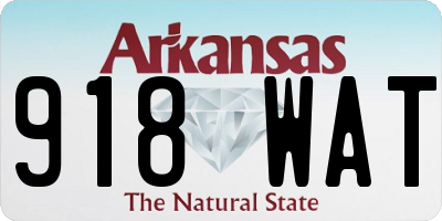 AR license plate 918WAT