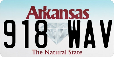 AR license plate 918WAV