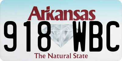 AR license plate 918WBC