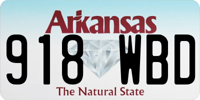 AR license plate 918WBD