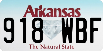 AR license plate 918WBF