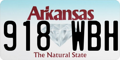 AR license plate 918WBH