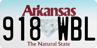 AR license plate 918WBL
