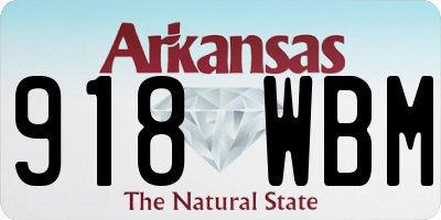 AR license plate 918WBM
