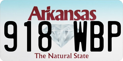 AR license plate 918WBP