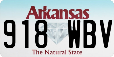 AR license plate 918WBV