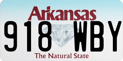 AR license plate 918WBY
