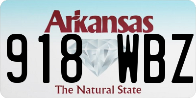 AR license plate 918WBZ