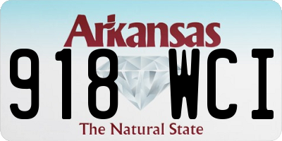 AR license plate 918WCI