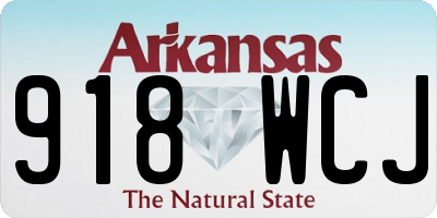 AR license plate 918WCJ