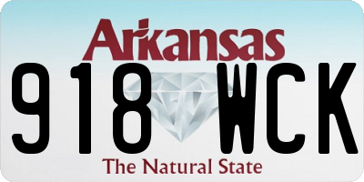 AR license plate 918WCK