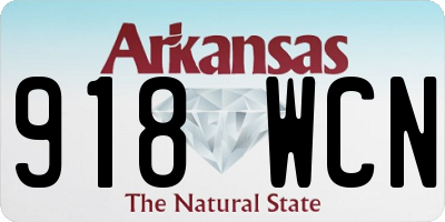 AR license plate 918WCN