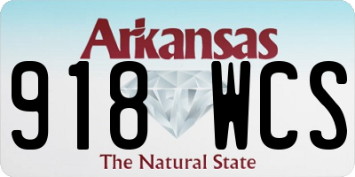 AR license plate 918WCS