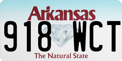 AR license plate 918WCT