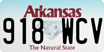 AR license plate 918WCV