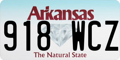 AR license plate 918WCZ