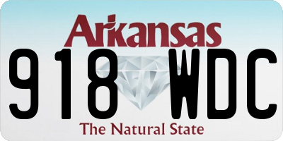 AR license plate 918WDC