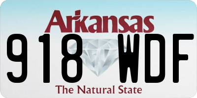 AR license plate 918WDF