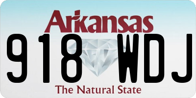 AR license plate 918WDJ