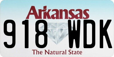 AR license plate 918WDK