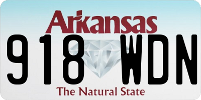AR license plate 918WDN