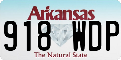 AR license plate 918WDP