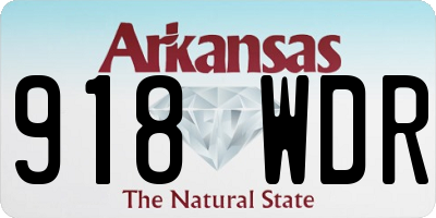 AR license plate 918WDR