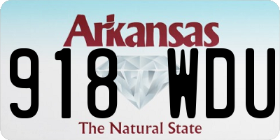 AR license plate 918WDU