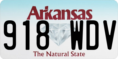 AR license plate 918WDV