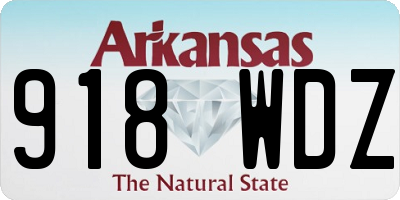 AR license plate 918WDZ