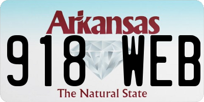 AR license plate 918WEB
