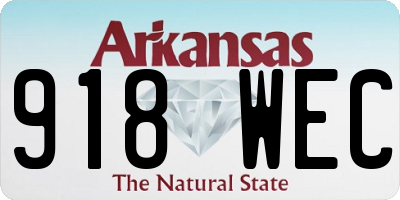 AR license plate 918WEC