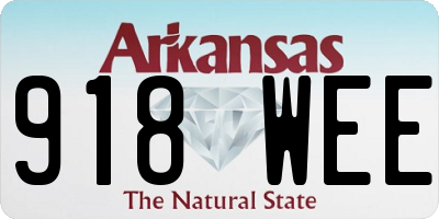 AR license plate 918WEE