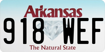 AR license plate 918WEF