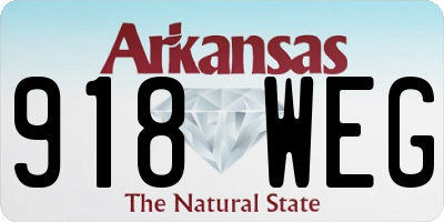 AR license plate 918WEG