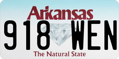 AR license plate 918WEN