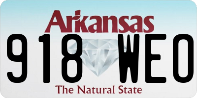 AR license plate 918WEO