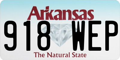 AR license plate 918WEP