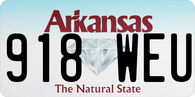 AR license plate 918WEU