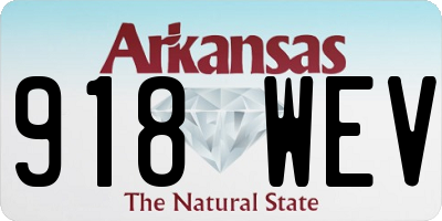 AR license plate 918WEV