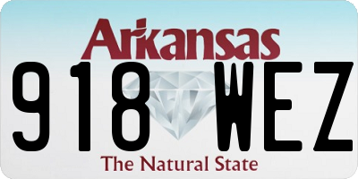 AR license plate 918WEZ