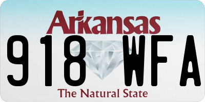 AR license plate 918WFA