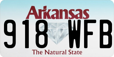AR license plate 918WFB