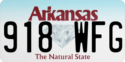 AR license plate 918WFG